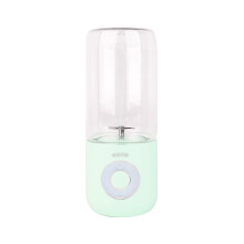 YgkuHd USB elektrisk juicerkop, frugt, bærbar genopladelig, juiceblanding, knus isblender, 500 ml vandflaske - lysegrøn