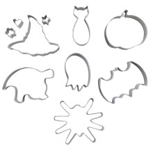 SLYNSHome10ks vykrajovátka na halloweenské sušenky, nerezové nástroje na pečení kompatibilní s DIY sušenkami, palačinkami a dekoracemi na