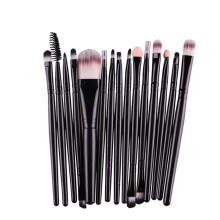 Ensemble de 15 pinceaux Zlezpi pour maquillage professionnel. Fond de teint, poudre, fard à paupières, sourcils