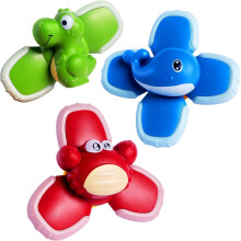 Jouet Sensoriel Spinner pour Bébés, Lot de 3 Pièces pour le Bain