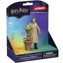 Schleich Harry Potter - 3Pc Neville With Mandrake - Kids 5+ | 14946 | Harry Potter Figurine, Wizarding World Figures,