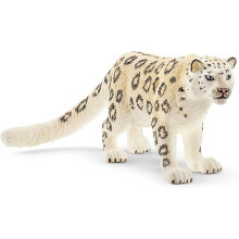 Schleich Wild Life Realistic Prowling Snow Leopard Figurine - Intricately Painted and Highly Detailed Wild Animal Toy, Perfect for, Ages 3+