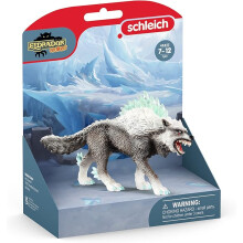 Schleich Eldrador - Snow Wolf Toy Figurine - Kids Ages 7+ | 42452 | Monster Figurine, Battle Creature Toy for Boys 7+, Fantasy Beast