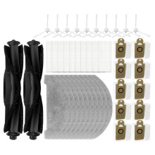 Geschikt voor DynaKing R20 Hoofdborstel, Zijborstel, Filter, Dweil, Stofzak, Robotstofzuiger, Onderdelen en Accessoires