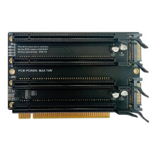 PCIe X16 auf X4x4x4x4 Erweiterungskarte PCI-E 3.0 X16 1 zu 4 Gen3 Erweiterungskartenadapter Karte Split-Karte -Stromanschluss