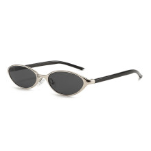(Silver Gray)Trendy Sun Glasses For Women Men Geometric Design Uv400 Fashion Protective