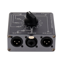 XLR Audio Switcher Splitter Bi-Direction 1 Input 5 Output 5 Input 1 Output Audio Signal Splitter Box Audio Distribution