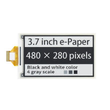 Écran E-Paper E-Ink de 3,7 Pouces, Résolution 480 X 280 Pixels, Taux de Rafraîchissement le Rapide pour Raspberry Pi 4B/3B+/3B/2B/B+/A+/Zero/Zero