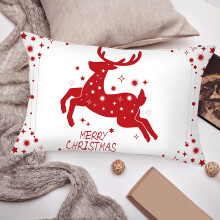 Funda de almohada navideña compatible con Uclet, funda de cojín para sofá con estampado de piel de melocotón para la decoración del hogar en la