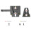 New CNC Aluminum V-Mount Base Station Quick Release Plate Arca-Type V-Lock Triangle Block Mount Plate B 3