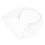 Voile bibi orné de strass, accessoire de coiffure pour mariage (blanc) 2