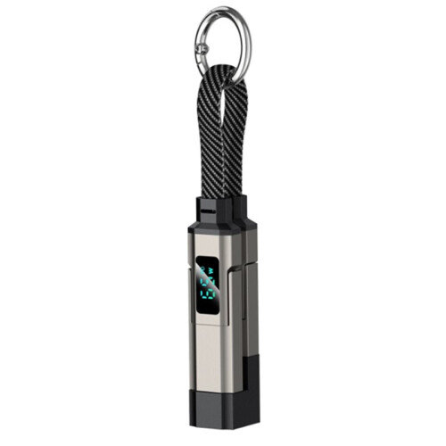 65W 4 in 1 Digital Display Fast Charging Keychain Data Cable Intelligent Digital Display Wire for Iphone17 for Android 1