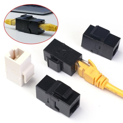 10PCS  CAT5E RJ45 Connector Expansion Coupler Ethernet LAN Network Ethernet Cable Extender