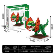 (StyleD)Dinosaurier Bausteine Spielzeug für kognitive Entwicklung und DIY Basteln für Kinder