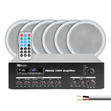 PD CSPB5 Ceiling Speakers Set of 6 - 100V Line Multizone Audio System