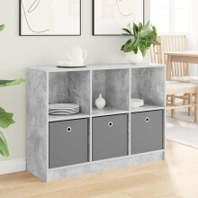 vidaXL Sideboard with Drawer Concrete Grey 102 x 32 x 73.5 cm