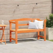 vidaXL Outdoor Bench Brown 119 x 44 x 76 cm Solid Pine Wood
