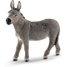 Schleich Farm World Realistic Donkey Animal Figurine - Highly Detailed and Durable Farm Animal Toy, Gift for Kids Ages 3+