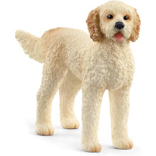 Schleich Farm World - Goldendoodle Toy Figurine - Kids Ages 3+ | 13939 | Farm Animal Figurine, Realistic Animal Toys, Barn Toy for Kids 3+