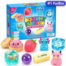 (Set A) Mystical Soft Cartoon Toy Storage Box 8pcs With Buns Butter Cubes Ice Cubes Cheese Highland Cattle Paws Cat
