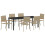 VidaXL vidaXL Garten Essgruppe 7 stk. Beige Poly-Rattan 3