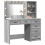 VidaXL vidaXL Dressing Table Light Grey 78.5 x 41 x 135 cm Engineered wood 5