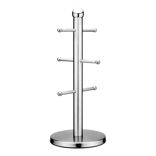 CIYISON Silver6 Κούπα καφέ Κουζίνας Κουζίνας Κρεμαστό ράφι εμφάνισης ποτηριών