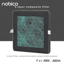 Nobico 3-lagers kompositfilter för J008/J009A negativ renare, smarta hushållsapparater