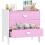Commode enfant à 3 tiroirs en MDF rose et blanc 1