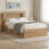 VidaXL vidaXL Bettgestell mit Stauraum Artisan-Eiche 120 x 200 cm 1