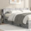 VidaXL vidaXL Headboard Cabinet with Storage Grey Sonoma Engineered Wood 1