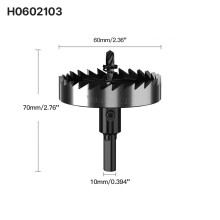 (H0602103) Lochsägen-Set, 12–80 mm Hartmetallbohrer, robuster Lochöffner, Lochschneider für Metall, Edelstahl, Eisen, Holz, Kunststoff