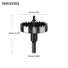 (H0532103) Lochsägen-Set, 12–80 mm Hartmetallbohrer, robuster Lochöffner, Lochschneider für Metall, Edelstahl, Eisen, Holz, Kunststoff