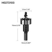 (H0272103) Lochsägen-Set, 12–80 mm Hartmetallbohrer, robuster Lochöffner, Lochschneider für Metall, Edelstahl, Eisen, Holz, Kunststoff