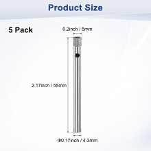 (5mm, Round) Uxcell 5 Stück Diamant-Lochsägen-Bohrer, 3–18 mm, Glasbohrer zum Schneiden von Keramik/Marmor/Granitstein/Flaschen/Fliesen, Silber