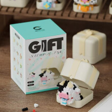 (Cow)Tiere Zum Selbermachen Bausteine mit Bauchmuskeln Kunststoff Kognition Entwicklung Spielzeug Geschenk Kinder