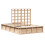 VidaXL vidaXL Bed Frame Brown 140 x 200 cm Solid Pine Wood 4