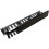 Cablenet 2u Cable Dump Panel Steel with Pass Through Black 1