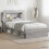 VidaXL vidaXL Bed Frame with Storage Grey Sonoma 75 x 190 cm Engineered Wood 1