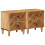 VidaXL vidaXL Bedside Table 2 pcs Brown 40 x 33.5 x 46 cm Solid Mango Wood 1