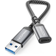 deleyCON USB-C auf USB Adapter 10 Gbps Typ-C Buchse auf USB-A Stecker