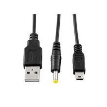 WICAREYO 2 in1 USB Daten Sync Transfer Power Ladegerät Kabel Kompatibel für PSP 1000 2000 3000