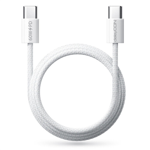 deleyCON USB-C Kabel Set 0,5m+1m+2m+3,0m PD3.0 60W, 4 Stück 2