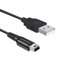 Xahpower Ladekabel für 3DS, USB Ladegerät Kabel für Nintendo New 3DS XL/3DS XL/New 2DS/2DS XL/2DS/DSi/DSi XL, Schwarz