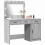 VidaXL vidaXL Dressing Table with Mirror Lights 2 pcs Grey Engineered wood 7