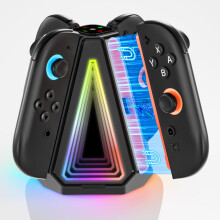 ZRZLMVP Switch-Controller-Ladestation für 2025 Switch 2 Joy-Con