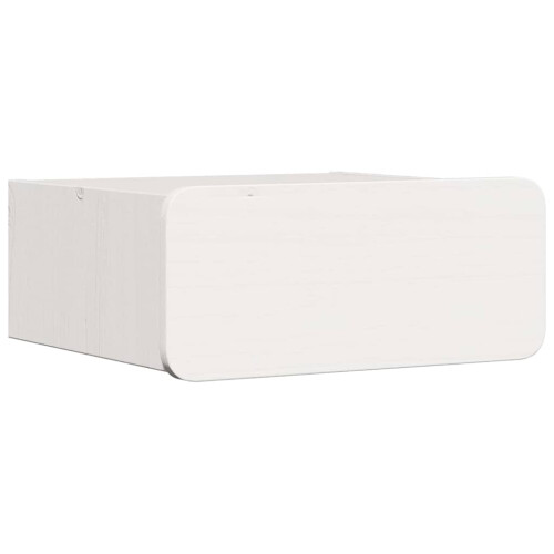 VidaXL vidaXL Bedside Table White 39 x 34 x 16.5 cm Solid pine wood 2