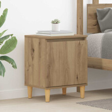 vidaXL Bedside Cabinet Artisan Oak 40 x 30 x 50 cm Engineered Wood