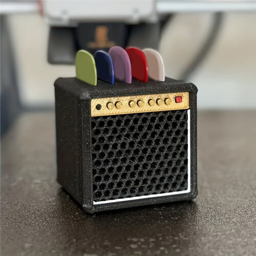 2 St. Vintage Högtalargitarrplektrumhållare Bärbara Gitarrplektrumklämmor Present Till Gitarrälskare Retro Gitarrtillbehör B 1