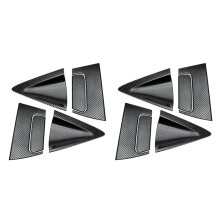 8x Car Carbon Fiber Side Rear Door Handle Cover Bowl Cover for Hr-V Hrv 2016-2018